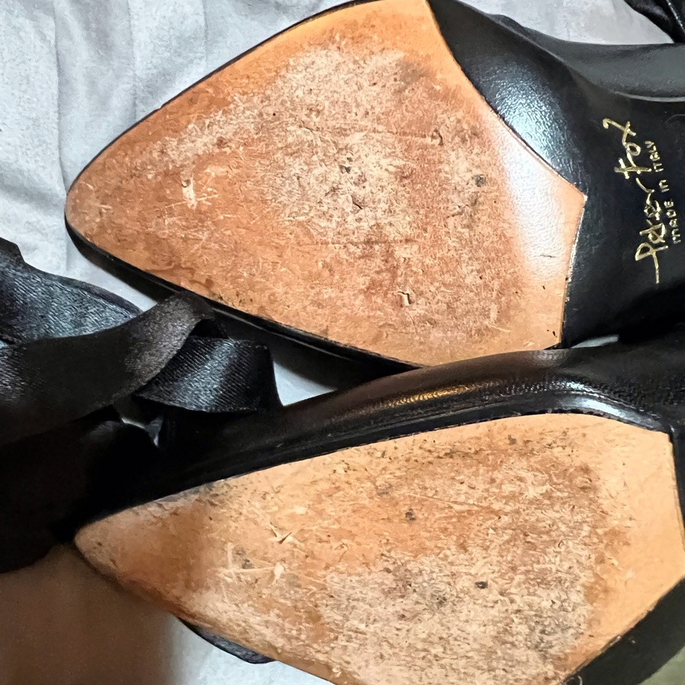 Peter Fox - Devine and Extraordinary Size 6 Heels Black wit lace - Picture 10 of 16